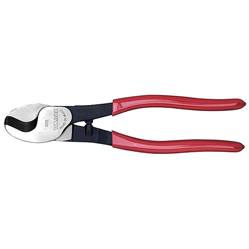 [TUL-509] PINZA CORTACABLES DE 9 MANGO ROJO CORTA HASTA CALIBRE AWG 1/0 BLISTER