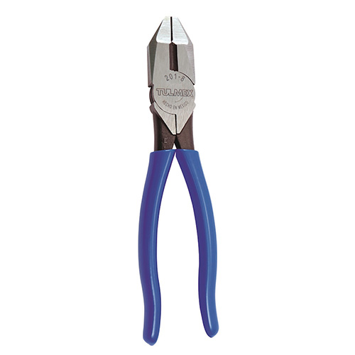 PINZA DE ELECTRICISTA ALTA PALANCA 8 MANGO AZUL BLISTER