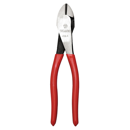 [TUL-228-8] PINZA DE CORTE DIAGONAL ALTA PALANCA 8 MANGO ROJO BLISTER