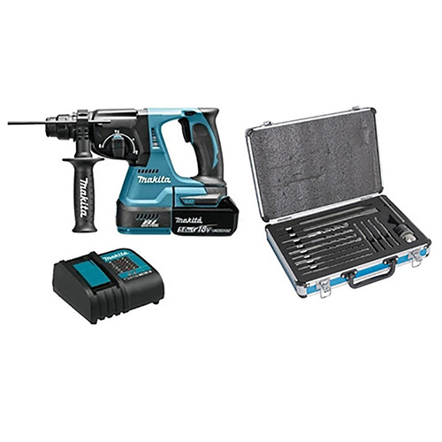 COMBO ROTOMARTILLO INAL. SDS PLUS 15/16 S/CARB. C/1 BAT. 5 AMP