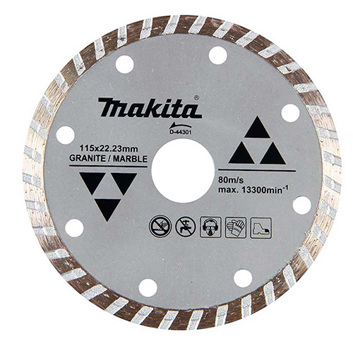 DISCO DE DIAMANTE P/USO GENERAL TURBO 4 1/2 P/GRANITO Y MARMOL (MAA-D44301)