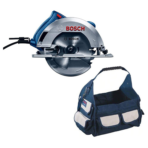 COMBO SIERRA CIRCULAR 1,500 W + BOLSA LONA (NUEVO MODELO ECONOMICO) (BOI-16B3-0G2)