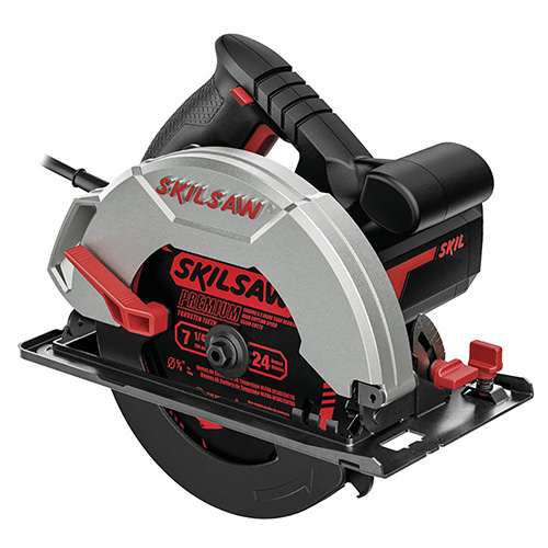 SIERRA CIRCULAR 7 1/4 1,400 W C/DISCO P/CORTE DE MADERA Y CLAVOS (SKP-5402AA)