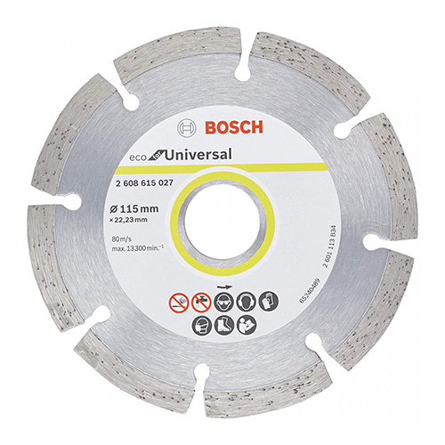 DISCO DE DIAMANTE P/USO GENERAL 4 1/2 X 7/8 SEGMENTADO (ECO-LINE BOSCH)