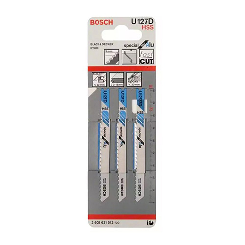 PAQUETE DE 3 SEGUETAS P/CALADORA ALUMINIO 3-15mm BD (BOA-U127D)