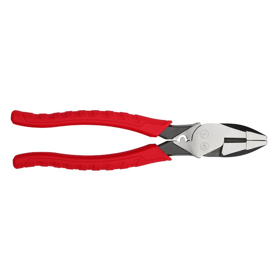 [MIA-48-22-6100] PINZA DE ELECTRICISTA DE 9 PULG C/ALTA PALANCA Y PONCHADORA DE CABLE P/USO RUDO