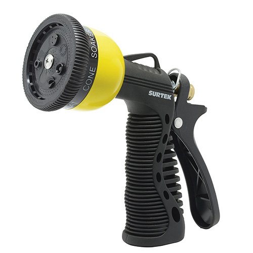 PISTOLA DE RIEGO C/RECUBRIMIENTO DE PVC Y 7 FUNCIONES