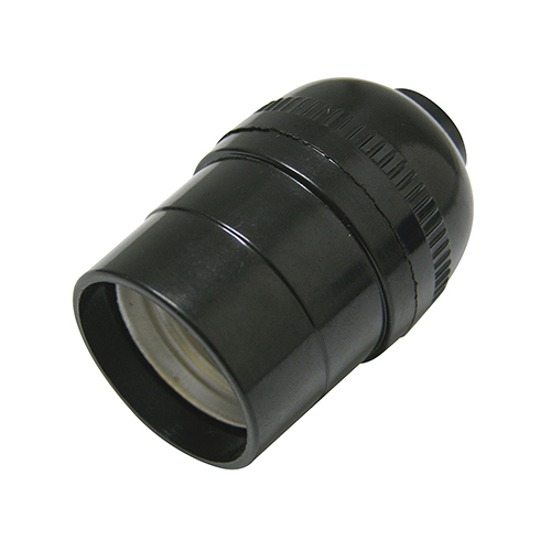 PORTA LAMPARA SENCILLO NEGRO