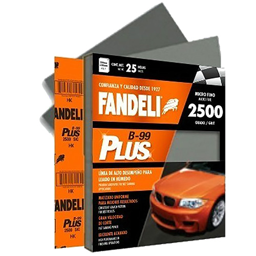 LIJA DE AGUA B99 PLUS MICROFINA GRANO 1500 (FAN-71752) (PAQ. 25 PZAS.)