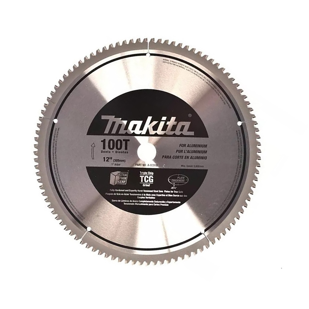 SIERRA CIRCULAR 12X1X100D TCG PARA ALUMINIO ALTO RENDIMIENTO