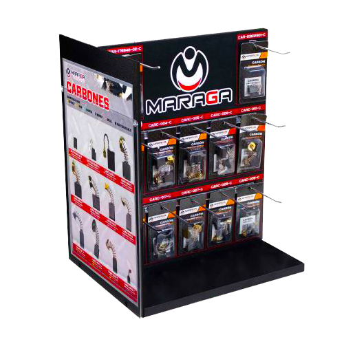 EXHIBIDOR DE CARBONES MARAGA C/24 MODELOS Y 240 PIEZAS EN TOTAL