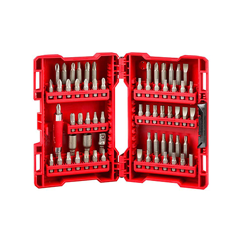 JUEGO DE PUNTAS PARA DESTORNILLADOR DE 42 PIEZAS SHOCKWAVE C/ESTUCHE TORX, PHI, CUADRADAS Y ACCS