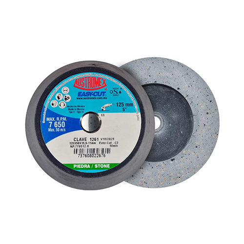 PIEDRA COPA SHELLAC 5 X 2 X 5/8 (BD) GRANO C4 280 EASY CUT