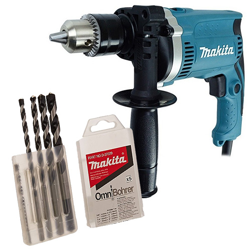 [MAK-HP1630+C01] COMBO ROTOMARTILLO 1/2 710 W 3,200 RPM 48,000 IPM + JUEGOS DE BROCAS MAKITA D-37029