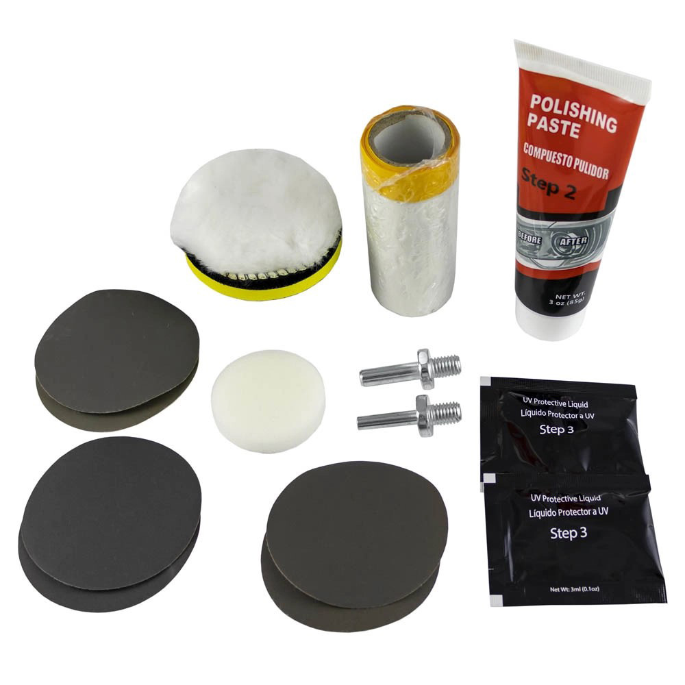 KIT DE PULIDO Y RESTAURACION DE FAROS