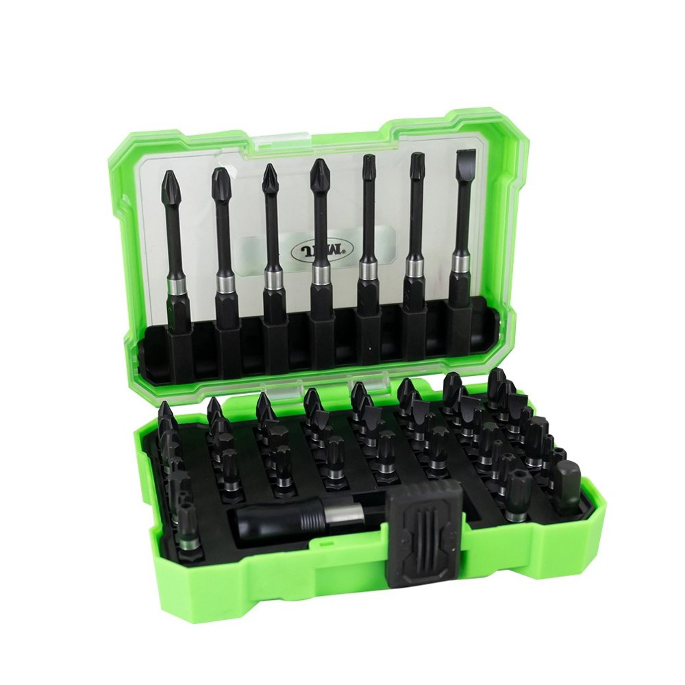 [JBM-53857] ESTUCHE DE PUNTAS DE IMPACTO CON ADAPTADOR RÁPIDO S2 - ACABADO NEGRO