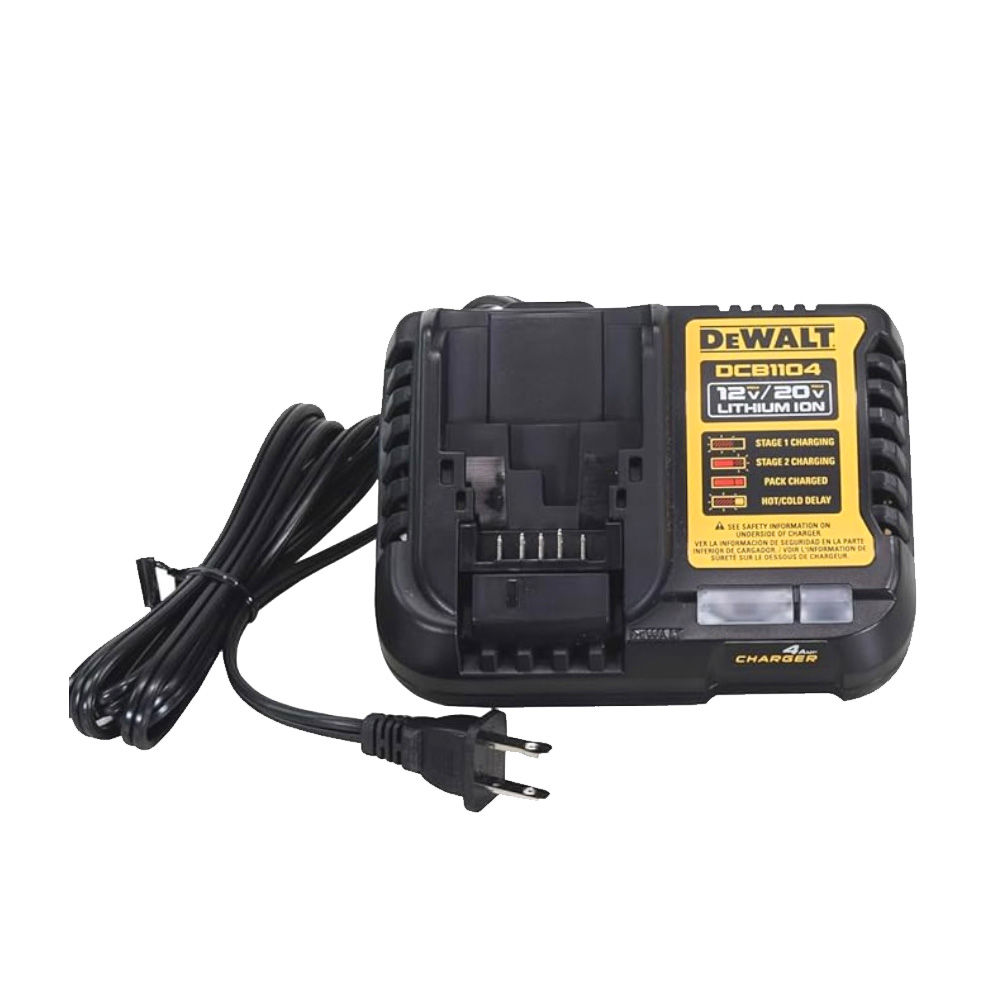 CARGADOR DE BATERIAS DE 12 y 20 V P/BATERIAS DE 2,4 Y 6 AMPS AMPS DEWALT
