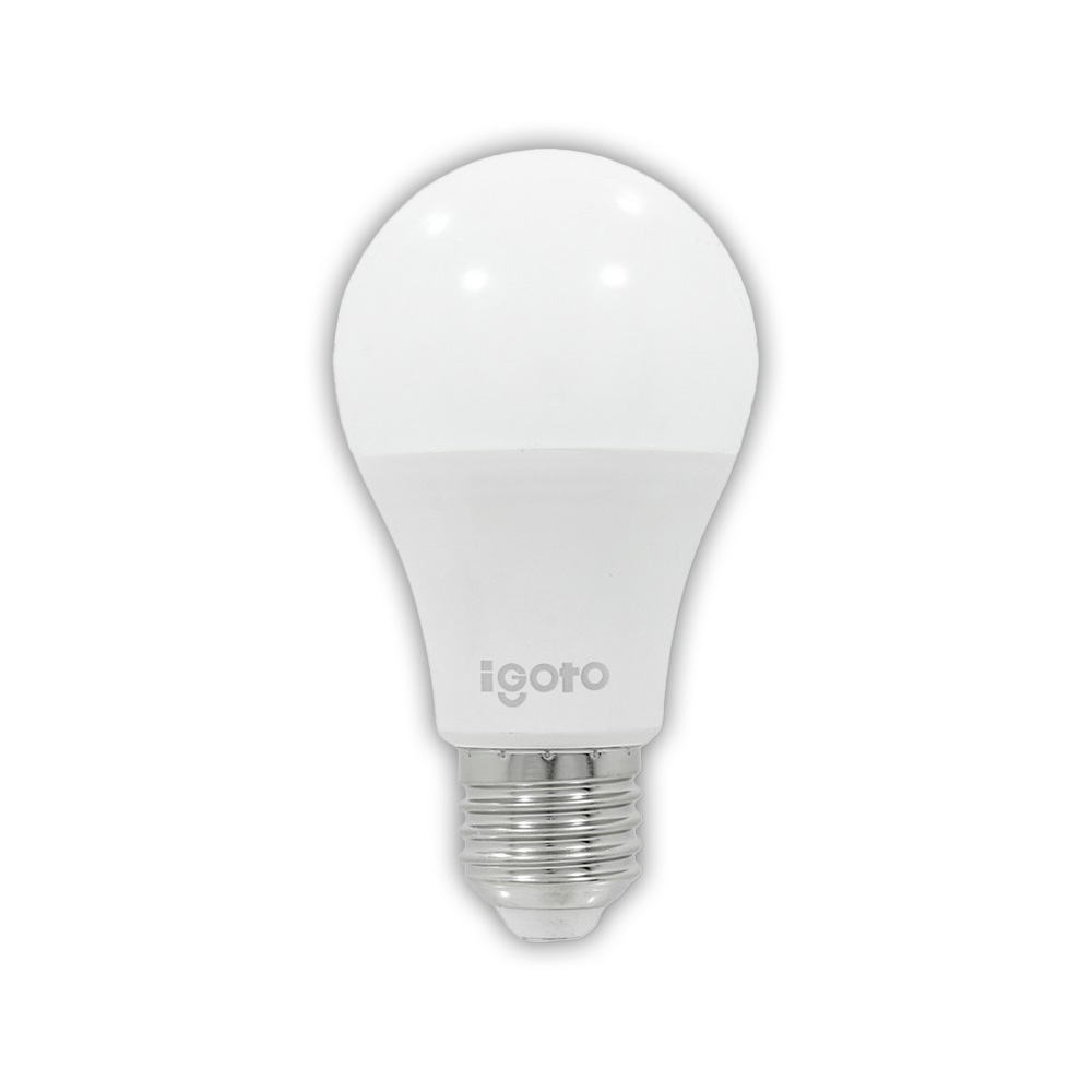 FOCO LED A60 12 WATTS ENTRADA ESTANDAR (LUZ CALIDA 3000 K) (VENTA MINIMA X EMPAQUE INNER DE 10 PZAS)