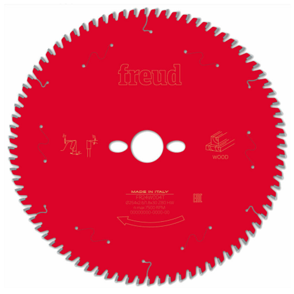 DISCO C/PASTILLAS DE CARBURO FREUD 12 x 48D P/MADERA USO GENERAL (ANTES F03FS03733)