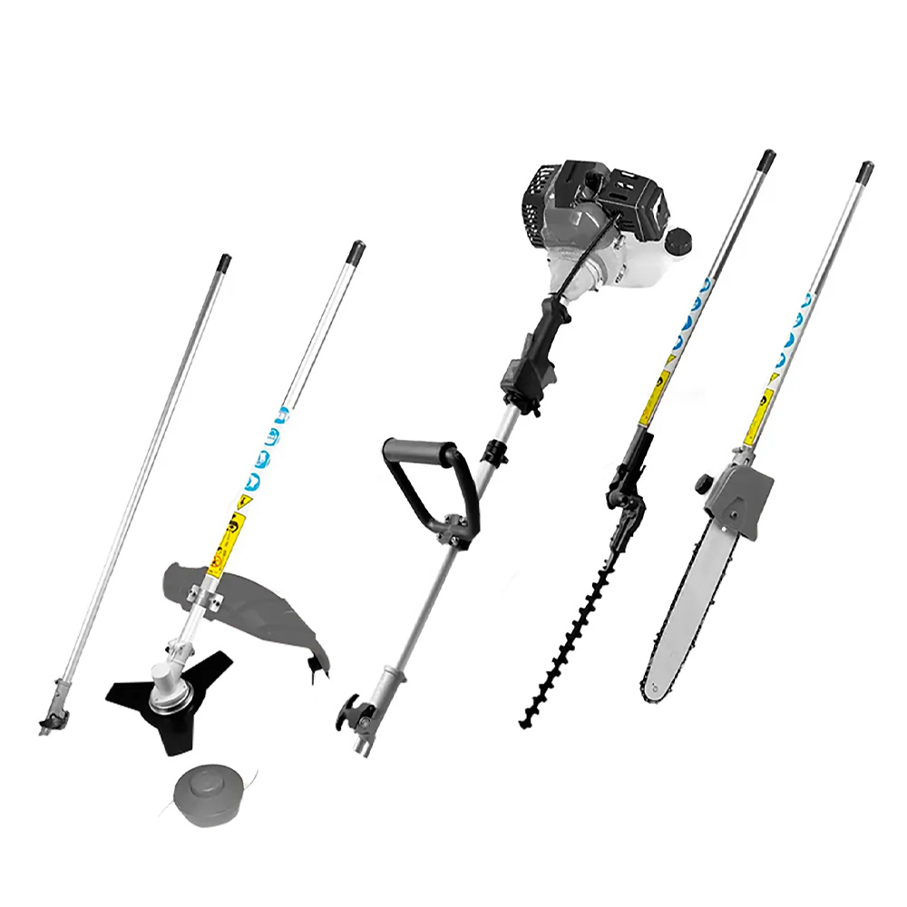 DESBROZADORA A GAS. MULTI-FUNCIONAL 5 EN 1 52 CC 1.9 HP 1400 W C/FUNCION MOTOSIERRA,CORTASETOS, EXT. Y TRONZADORA (GRAVA IVA TASA 0%)