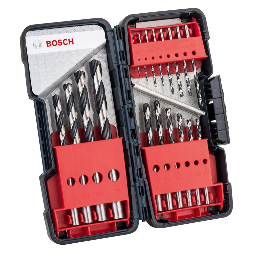 KIT DE BROCAS MM PARA METAL HSS POINTEQ DE 18 PZAS CON ESTUCHE