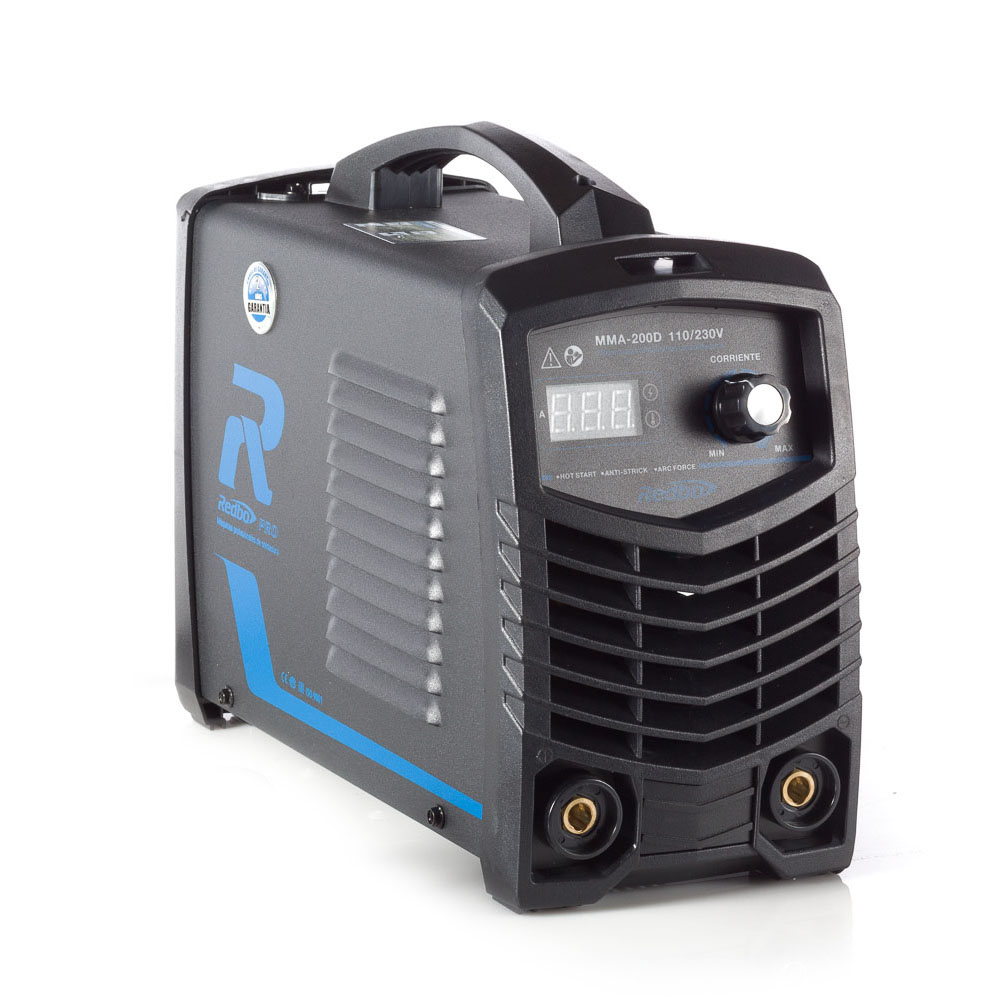 SOLDADORA INVERSOR DE 110/220 V BIVOLTAJE 160 AMP P/ELECTRODO 1/16-1/8 TEC. IGBT CICLO DE TRAB. 60% (USO LIGERO)