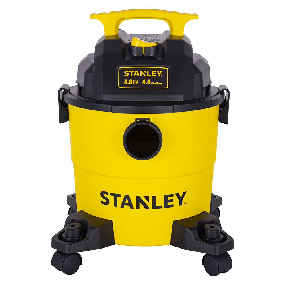 ASPIRADORA DE 4HP DE 4 GAL. 15 LTS P/SECO/MOJADO C/RUEDAS USO RUDO 86 CFM CABLE DE 1.8 MTS C/6 ACCESORIOS