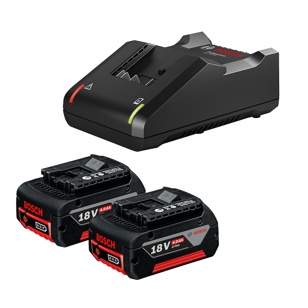 STARTER KIT 2 BATERIAS 18V 4AMP + CARGADOR MOD 18V-40