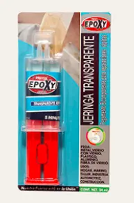[PRE-8804] PEGAMENTO PRESTO EPOXY TRANSPARENTE JERINGA 24 ML
