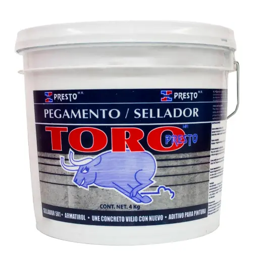 [PRE-8214] PEGAMENTO TORO SELLADOR CUBETA DE 4 KG