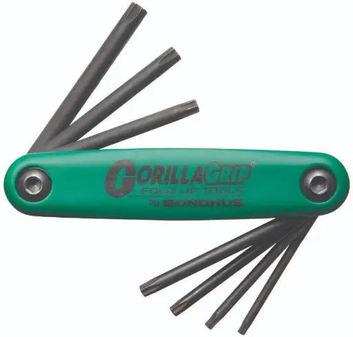 [BON-12636] JUEGO DE LLAVES T/NAVAJA GORILLA TORX TR-7 A TR-25 (7 PIEZAS)