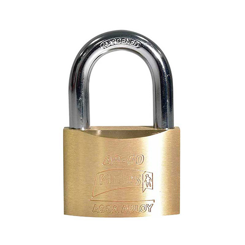 [PHI-MX1263] CANDADO LATON C/LLAVE DE PUNTOS (PHI-AS50)