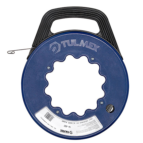 [TUL-14-A60] GUIA JALACABLE ALAMBRE PLANO 60M 1.5mm X 3mm CARRETE 12 EN CAJA