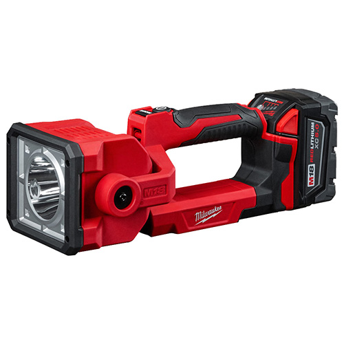 [MIL-2354-21] LAMPARA DE BUSQUEDA INALAMBRICA 18V C/BATERIA 5 AMP Y CARGADOR