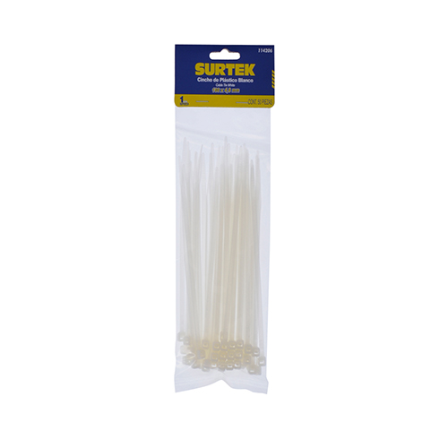 [SUR-114206] CINCHO DE PLASTICO NATURAL 160 X 4.8mm (50 PZAS.)