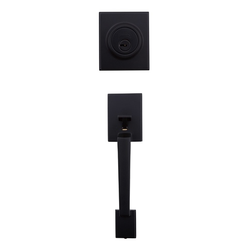 [PHI-MX6990] CERRADURA P/PUERTA PRINCIPAL MODELO NAPOLES COLOR NEGRO PERILLA LLAVE-LLAVE