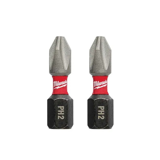 [MIA-48-32-4412] INSERTO PHILLIPS PH2 X 1 SHOCKWAVE (PAQUETE DE 2 VENTA POR EMPAQUE)