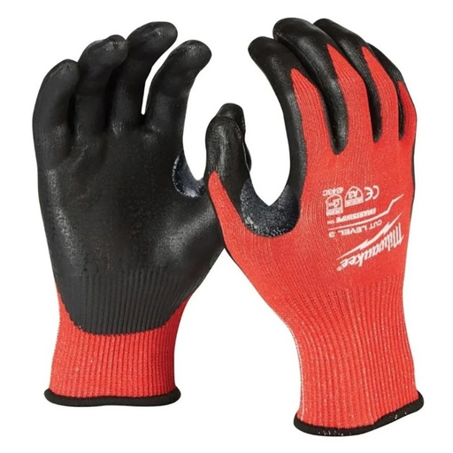 [MIA-48-73-8631] GUANTES ANTICORTE NIVEL 3 BAÑADOS EN NITRILO TALLA M