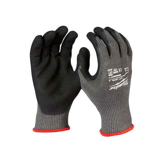 [MIA-48-73-8652] GUANTES ANTICORTE NIVEL 5 BAÑADOS EN NITRILO TALLA L