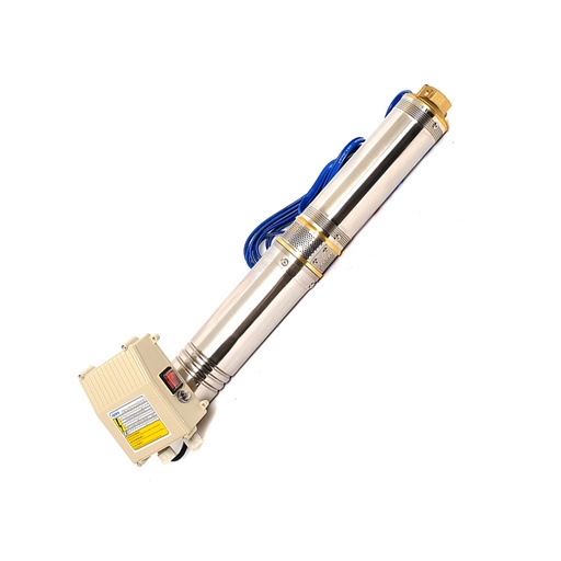 [IGO-TBA69] BOMBA SUMERGIBLE TIPO BALA DE 1 HP P/CIST/ALJIBE/POZO PROF. 120V EMB. DE COBRE ALT. MAX DE 26 A 90 MTS DE ACUERDO AL CAUDAL C/CAJA DE CONTROL