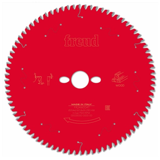[BOA-F03FS09784] DISCO C/PASTILLAS DE CARBURO FREUD 12 x 48D P/MADERA USO GENERAL (ANTES F03FS03733)