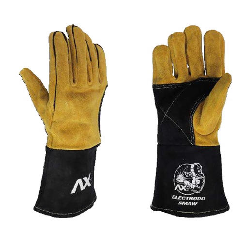 [AXT-GP6052-E] GUANTE PARA SOLDADURA MMA PIEL DE SERRAJE DE PRIMERA CALIDAD