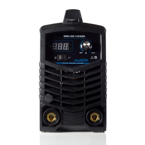 [RED-MMA-200] SOLDADORA INVERSOR DE 110/220V BIVOLTAJE 200AMP C/AJUSTE AUTOMATICO P/ELECTRODO 1/16-1/8 TEC. IGBT CICLO DE TRAB. 60% (USO RUDO)